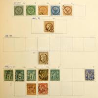 Franciaország és külföldi posták nagyon tartalmas gyűjtemény, 5.230 bélyeg előrajzolt albumban, főle...