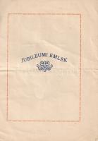 [Alkalmi nyomtatvány] Jubileumi emlék. Emlékfüzet Grossmann V. Lipót, Koszmovszky Adolf és Török Már...