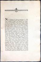1647. [Oklevél] III. Ferdinánd magyar király (ur. 1637-1657) birtoktesteket ad át I. Rákóczi György győztes erdélyi fejedelemnek az 1645-ben megkötött linzi béke szellemében, a korábbi ellenségeskedés helyetti béke megőrzésének érdekében. [Hely nélkül, 1779 körül.] [Nyomda nélkül.] 2 + [2] p. Folio. Latin nyelvű nyomtatványunk egy 130 évvel korábbi, 1647-es keltezésű birtoklevél nyomtatott megerősítése. I. Rákóczi György erdélyi fejedelem (ur. 1630-1648) a magyarországi protestánsok védelmében, illetve saját pozíciói erősítése érdekében 1644-ben a svédek és franciák oldalán belépett a harmincéves háborúba, a következő évek során pedig komoly vereségeket mért III. Ferdinánd király (ur. 1637-1657) császári hadaira. A háborúságot lezárandó megkötötte III. Ferdinánd császár-királlyal a linzi békét, mely a hét felső-magyarországi vármegyét (Borsod, Abaúj, Zemplén, Szabolcs, Szatmár, Bereg, Ugocsa) Erdélynek ítélte, néhány, a területen található várral egyetemben. A linzi békekötés után két évvel keletkezett eredeti oklevelünk azért született, mert a szatmári láp erősségét, Ecsed várát és birtokait - a császári-erdélyi hadakozások meghatározó katonai objektumát - a linzi béke a vármegyék váraival szemben nem engedte át, hanem az engedelmesebbnek tartott Bethlen-örökösök számára tartotta fenn; 1647-ben viszont az iktári Bethlen-ág utolsó örököse, idősebb Bethlen István is elhunyt, így a klauzula elhárulásával az ecsedi erősség végül I. Rákóczi György uralmába került. Az oklevél eredetije 1647. május 7-én, Bécsben kelt. A birtok-adásvételi irat a szatmári-szabolcsi sík számos korabeli helynévi adatát közli. Jó állapotú lap, hajtogatva.