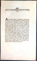1560. [Oklevél] I. Ferdinánd magyar király (ur. 1521-1564) felségárulás miatt megfosztja Perényi Ferenc tárnokmestert Abaúj megyei birtokaitól és Szikszó város birtokától, a birtokjogokat hívére, a Habsburg-hitű Macedóniai Péter kamarásmesterre testálva. [Hely nélkül, 1779 körül.] [Nyomda nélkül.] [2] p. Folio. Latin nyelvű nyomtatványunk eredetije 1560 körül keletkezett. Az okmányban I. Ferdinánd magyar király az ország egyik jelentős méltóságának, Perényi Ferenc tárnokmesternek felségárulás miatti birtokfosztásáról rendelkezik. A korábban Habsburg-pártinak számító Perényi Ferenc főúr dokumentumunk szövege szerint királyi döntés szerint 1559-ben megkapta az Abaúj megyei Szikszó városát és további abaúji birtoktesteket. Ám még ebben az évben az erdélyi különállást képviselő Jagelló Izabella, valamint fia, János Zsigmond pártjára állt. A pártváltást az ellenérdekelt Habsburg-uralkodó - oklevelünk kiadója - főbenjáró bűnnek ítélte, és ennek nyomán dokumentumunk jogi aktusával megfosztotta Perényi Ferencet valamennyi birtokától, és annak birtokjogát örök időkre saját hívére, Macedóniai Péter kamarásmesternek és fiú ági örököseinek adományozta. Levéltári jelentőségű dokumentumunk a 220 évvel korábban kiadott felségárulási oklevél nyomán készült birtokjogi nyomtatvány. Jó állapotú lap.