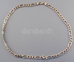 Ezüst (Ag) lapított anker nyaklánc, jelzett 0,925, 60,5 g 60 cm