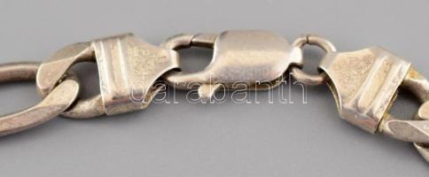 Ezüst (Ag) lapított anker nyaklánc, jelzett 0,925, 60,5 g 60 cm