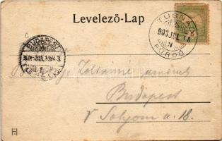 1903 Tusnádfürdő, Baile Tusnad; Szt. Anna tó, látkép. Adler Alfréd fényképész / lake, general view (...