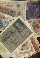 Német Birodalom 1908-tól 78 klf db bankjegy Rosenberg-katalógus szerint rendezve; alszámok, vízjel, ...