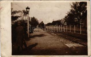Sződliget, vasútállomás, gőzmozdony. photo (Rb)