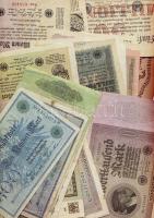 Német Birodalom 1908-tól 78 klf db bankjegy Rosenberg-katalógus szerint rendezve; alszámok, vízjel, ...