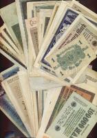 Német Birodalom 1908-tól 79 klf db bankjegy Rosenberg-katalógus szerint rendezve; alszámok, vízjel, nyomatkülönbségek, s még sok más szempont alapján, sok jobbal! T:II,II/III,III