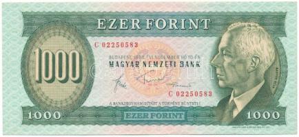 1983. november 10. 1000Ft "C 02250583" T:F, szép papír Adamo F45