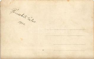 1930 Pénzeskút (Pénzesgyőr, Zirc mellett), cserkész tábor, csoportkép. photo