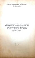 [Térkép] Budapesti székesfőváros árvízvédelmi térképe. Lépték: 1:25 000. [1934] (Aláírt.)
Budapest,...