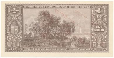 1946. 1.000.000MP piros "200 éves a hazai papírpénz 1760-1960" felülbélyegzéssel T:AU