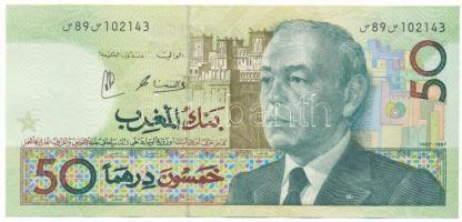 Marokkó 1987. 50D "89 102143" T:AU Morocco 1987. 50 Dirhams "89 102143" C:AU Krause 64.a