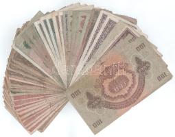 Vegyes, 44db-os Korona és Pengő bankjegytétel, közte 1920. 50K (3x) + 1923. 500K (2x) + 1923. 5000K ...