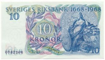Svédország 1968. 10K "300 éves a Svéd Királyi Bank" "0782268" T:XF Sweden 1968. 10 Kronor "300th Anniversary of Sveriges Riksbank" "0782268" C:XF Krause 56.