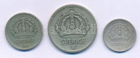 Svédország 1943G 10ö billon + 25ö billon + 50ö billon "V. Gusztáv" T:VF, kis patina
Swede...