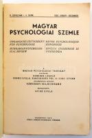 1935-1938 Magyar Psychologiai Szemle VIII. évf. 1-2. sz. + IX. évf. 1-4. sz. + X. évf. 1-4. sz. (3 k...