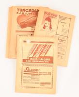 1929-1931 A Jövő Utjain pedagógiai folyóirat 6 db száma: IV. éfv. 4. sz., V. évf. 1., 2., 4. sz., VI. évf. 1., 2. sz. Szerk.: Nemesné M. Márta és Baloghy Mária. Kiadói papírkötés, változó állapotban, sérülésekkel.