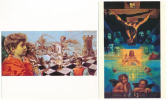 10 db MODERN megíratlan sakk motívum képeslap / 10 modern unused chess motive postcards s: Badacsony...