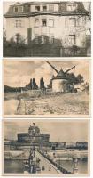 21 db RÉGI megíratlan külföldi város képeslap, vegyes minőségben / 21 pre-1945 unused foreign town postcards in mixed quality