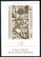 2011 Hunfila emlékívpár feketenyomat, "A MABÉOSZ elnökségének ajándéka", azonos sorszámmal