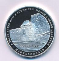 2018. 10.000Ft Ag "Dobó István / Egri vár" kapszulában, tanúsítvánnyal T:PP