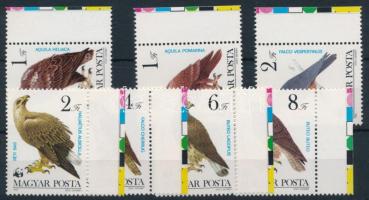 1983 Madarak sor, minden érték ívszéli jelzéssel