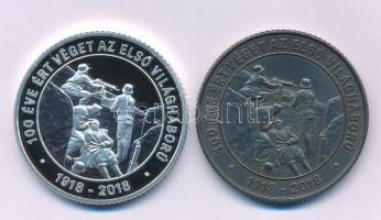 2018. 2000Ft Cu-Ni "100 éve ért véget az első világháború" kapszulában + 10.000Ft Ag "...