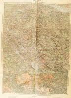 ca 1910 Bosznia, Szarajevó, stb, 20 db katonai térkép 1:200 000 méretűek, nagyrészt jó állapotban