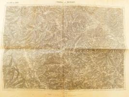 ca 1910 Bosznia, Szarajevó, stb, 20 db katonai térkép 1:200 000 méretűek, nagyrészt jó állapotban