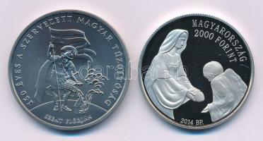 2014. 2000Ft Cu-Ni "A Magyar Máltai Szeretetszolgálat 25. évfordulója" kapszulában + 2020....