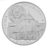 Csehország 2013. 200K Ag "Zlatá Koruna Monostor" kapszulában, műanyag dísztokban T:PP Czech Republic 2013. 200 Korun Ag "Zlatá Koruna Monastery" in capsule, in plastic case C:PP Krause KM#137