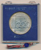 1977. 200Ft Ag "Nemzeti Múzeum" eredeti, plombált "MNB" műanyag tokban T:BU pati...