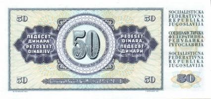 Jugoszlávia 6db klf bankjegy T:I