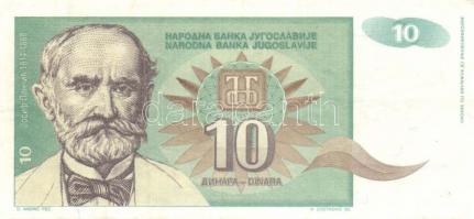 Jugoszlávia 6db klf bankjegy T:I