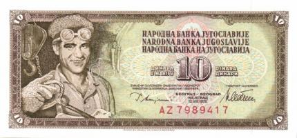 Jugoszlávia 6db klf bankjegy T:I