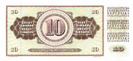 Jugoszlávia 6db klf bankjegy T:I