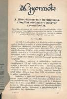 1914 A Gyermek, a Magyar Gyermektanulmányi Társaság közlönye VIII. évf. 4. sz. Szerk.: Nagy László e...