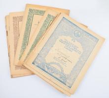 ca 1930 12 db iskolai füzet, képes illusztrált borítóval