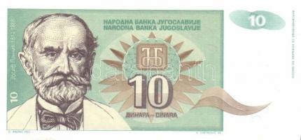 Jugoszlávia 6db (4 klf) bankjegy T:I