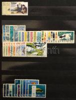 Halak motívum gyűjtemény sok tengeren túlival, kb. 1.550 klf bélyeg 2 db A/4 berakóban