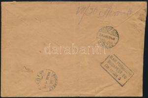 1926 Budapest helyi portós levél, "Nem fogadta el" címkével visszaküldve
