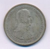 1930. 5P Ag "Horthy jobbra" T:F, patina Adamo P8