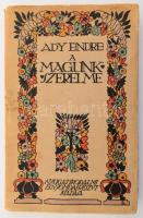 Ady Endre: A magunk szerelme. Versek. [Bp.], 1913. Nyugat, 120 p. Első kiadás. A borító Lesznai Anna munkája. Kiadói illusztrált papírkötés, foltos borítóval, a gerincen apró sérüléssel a könyvtest elvált a borítótól és szétvált.