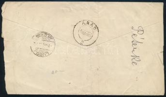 1937 Ajánlott légi levél Vásár sorral Romániába