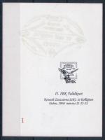 2008 IBK találkozó emlékív 1-es sorszámmal
