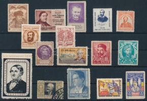 16 db levélzáró híres emberekről