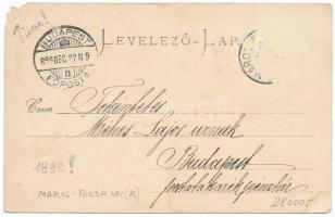 1899 (Vorläufer) Marosvásárhely, Targu Mures; Bolyai utca, Transilvania szálloda és kávéház, Zmael F...