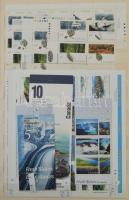 Hatalmas blokkgyűjtemény az egész világból, benne blokkok, kisívek, bélyegfüzetek, néhány összefüggé...