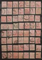 943 db krajcáros bélyeg A4-es berakóban, javarészt Színesszámúak, közte kivágás, egykörös bélyegzés,...