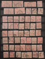 943 db krajcáros bélyeg A4-es berakóban, javarészt Színesszámúak, közte kivágás, egykörös bélyegzés,...